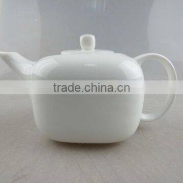 white square porcelain tea pot