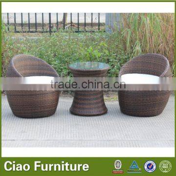 Funky Modern Outdoor Furnitue Rattan Coffee Table Set photo-5