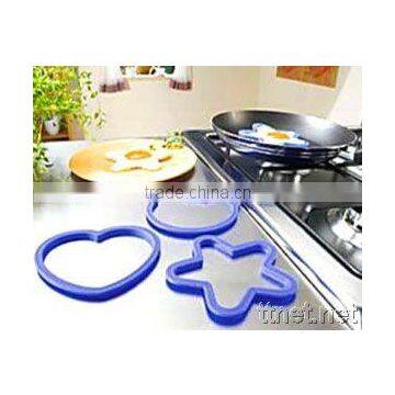 Heart & star shape 100% food grade Silicone Egg Fired Mold