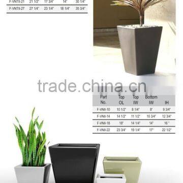 Fiberglass flower pot plastic flower pot