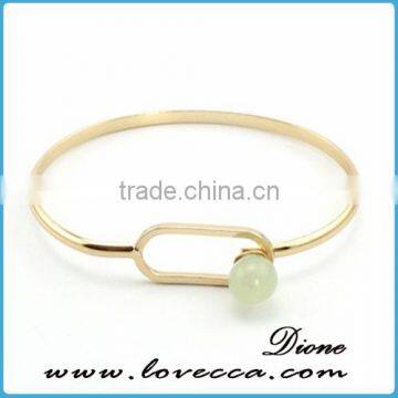 Single Bangle Wholesale Fashion Jewelry Wire Gemstone Bracelet photo-6