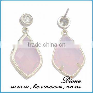 Fashion Earrings Jewellery Glass Parcel Dangle Earrings Peridot Earrings photo-4