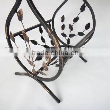 Metal Leaf Design Magazine Coffee Table Square Tea Table photo-3