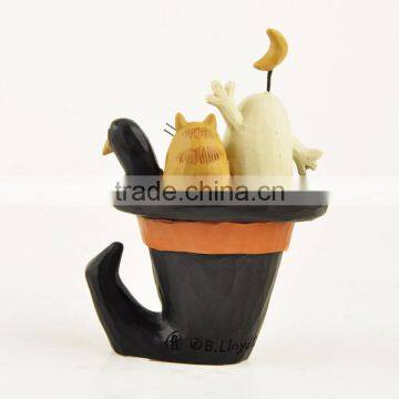 Custom 2017 Halloween Party Props Witch Hat Ghost Figurine photo-3