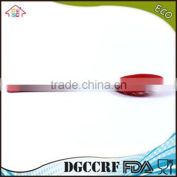 NBRSC FDA/LFGB Heat Resistant Circular Silicone Slotted Spoon Shovel Spatula Turner Spade New Leaf Shaped photo-4