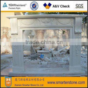 Modern White Marble Fireplaces On Sales