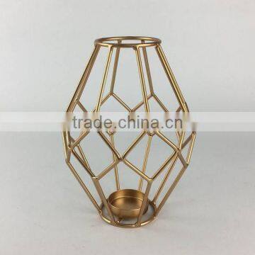 Wedding decorative metal candle holder gold candle holder wholesale