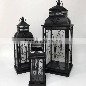 Set of 3 decoration metal candle lantern