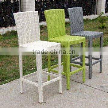 Colorful outdoor bar chairs