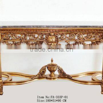 Made in China Foshan Factory Baroque Furniture Console Gold photo-2