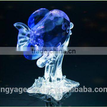 Purple Handmade Crystal Fish With a Base as Crystal Gifts for 15th Wedding Anniversary photo-5