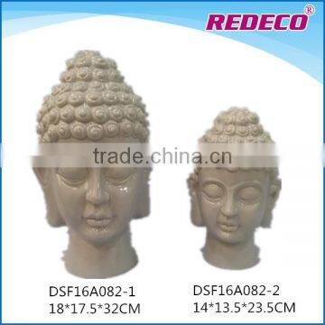 2017 Decorative handmade ceramic buddha head