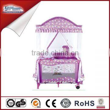 purple corlor New born Baby bed