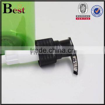 Cosmetic Packaging Round Shoulder Shampoo Lotion Essential Oil Beard Oil Detergent Green 500ml Clear Plastic Bottle With Pump photo-3