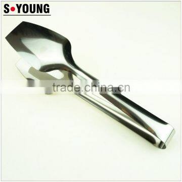 39042 Hot Sale Stainless Steel Kitchen Tongs BBQ Grill Food Salad Tongs photo-2
