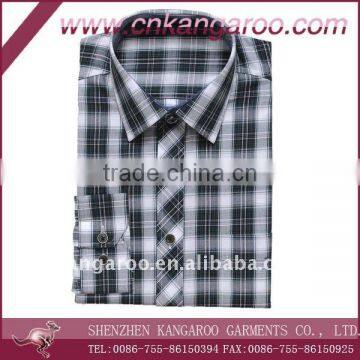 Mens 2011 100%cotton check pattern shirt