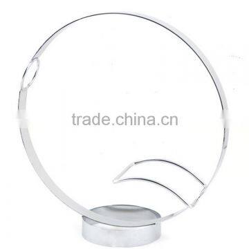 Metal Stainless Steel Tabletop Beer Wine Holder Display Single Bottle Rack photo-4