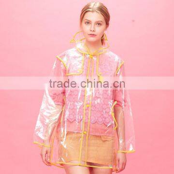 Woman Transparent Eva Raincoat OEM Welcome photo-3