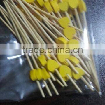 Heart shape Bamboo skewer make in china