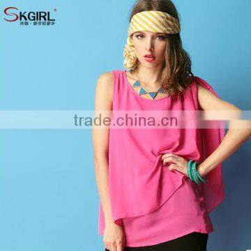 Skgirl spring 2013 new transform chiffon vest