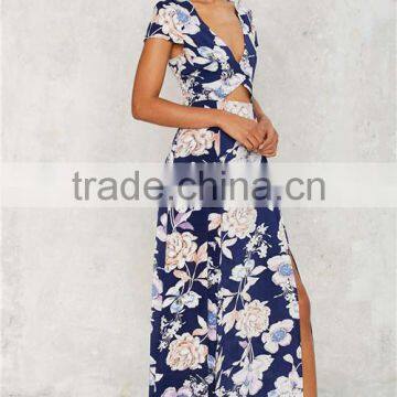 2017 Fashion Latest Designer One Piece Long Styles Maxi Dress photo-2