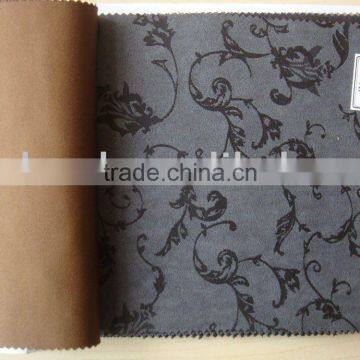 Imitate leather knitted suede fabric for garment & jacket