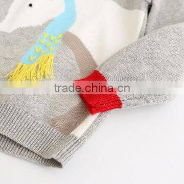 New Design Baby Girl Knit Sweater Cute White Bear Unisex Kid Pullover Sweatshirt photo-5