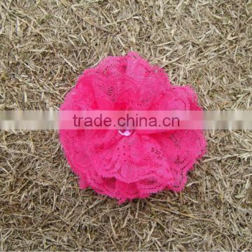 2015 wholesale kid s fancy lace flowers artificial lace flowers for headbands