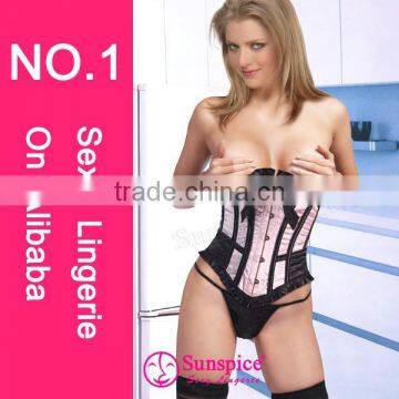 2017Sunspice fashionable style hot salemature women sexy lingerie corset open hot sexy corset xxl movie xxxl sexy leather corset