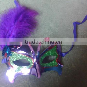 feathered venetian party mask for sale