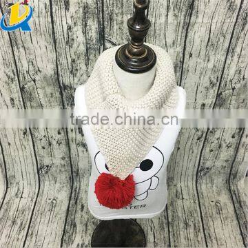 2016 Korean Winter Children Fashion Thick Wool Knitted Scarf With Ball photo-4