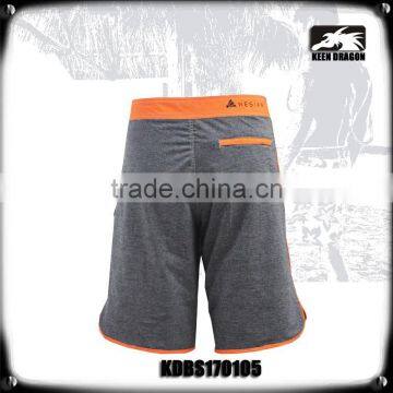 4 Way Stretch Solid Piping Heather Board Shorts for Men photo-3