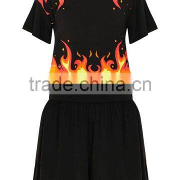 Wholesale Bulk Women Cotton Short Pajamas Summer Pyjama Set With Private Design Black PJ Set photo-4