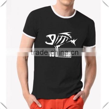 High quality soft cotton lycra breathable Fashion fishing T shirts printed for men outdoor with cheapest price