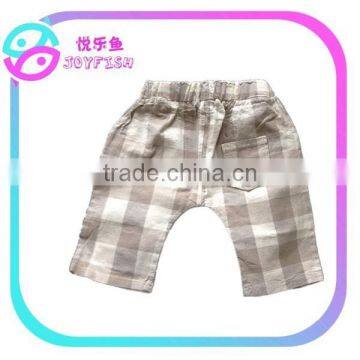 Children's Linen Big Check Shorts photo-6