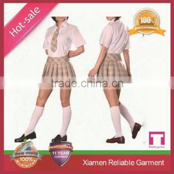 Custom Top Quality Blank Cheap School Girls Sex Uniform by Clothing Manufacturer photo-5