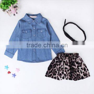 2017 Summer Kids Clothing Sets 3 pieces Girl Dress Baby Set