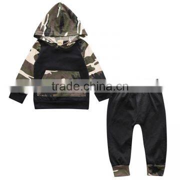 S17475A Newborn Infant Hat Rompers Camouflage Outfit Clothing Set photo-3