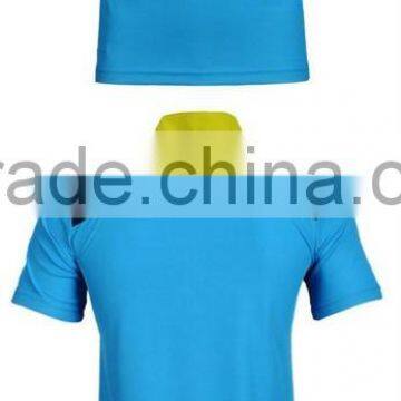 100% Polyester Mens Short Sleeve Sports Casual Custom Colour T-shirts Men Clothing Collar Shirts photo-6