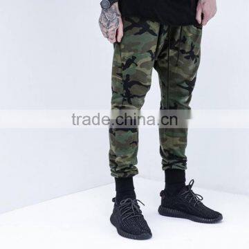 Mens Fashion Camo/camouflage Military Jogger Pants With Leather Drawstring photo-2
