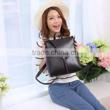 2017 New Design Leisure Cotton Canvas Backpack for Girls photo-5