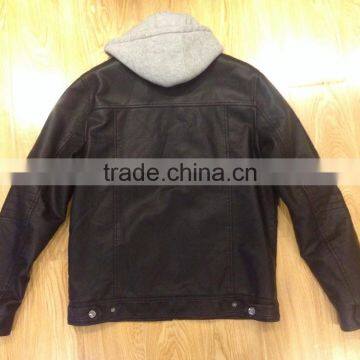 Men pu Leather Jacket #PL8679 photo-2