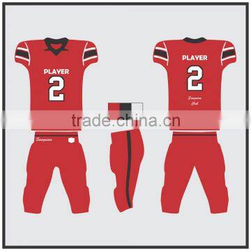 2017 Fashion Customized Sublimation American Football Jerseys Custom American Football Uniforms Dry Fit Football photo-2
