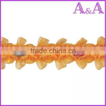 Wholesale Black Braided Embroidered Woven Decorative Metal Chain Trim photo-2