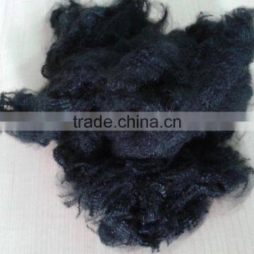 1.5Dx38mm Virgin Black Polyester Staple Fiber for Spinning photo-2