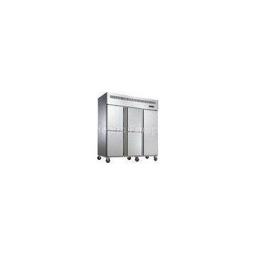 Bars 3 Doors Commercial Silver Upright Freezer With Air Cooling