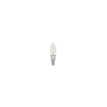 customized E14 COB Dimmable LED Light Bulbs , 2 W C35 led filament candle bulb