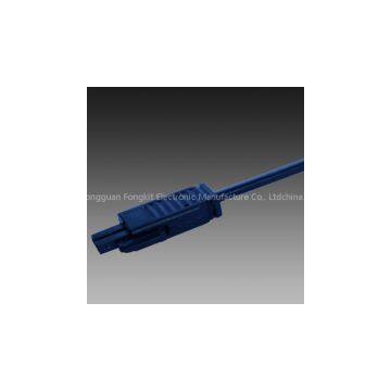 AMP 2 Way Splitter AC Cable Snap in Lock Led Connectors 250V Extension Plug Male to Female Plug Cable photo-2