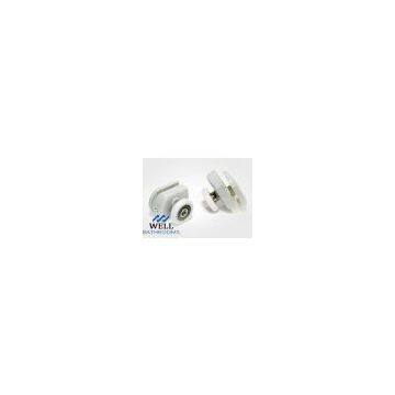 Shower enclosure wheels,  Shower door hardware