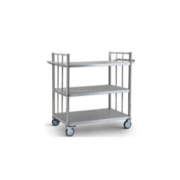 Material stainless steel cart with guardrail RCS-0331